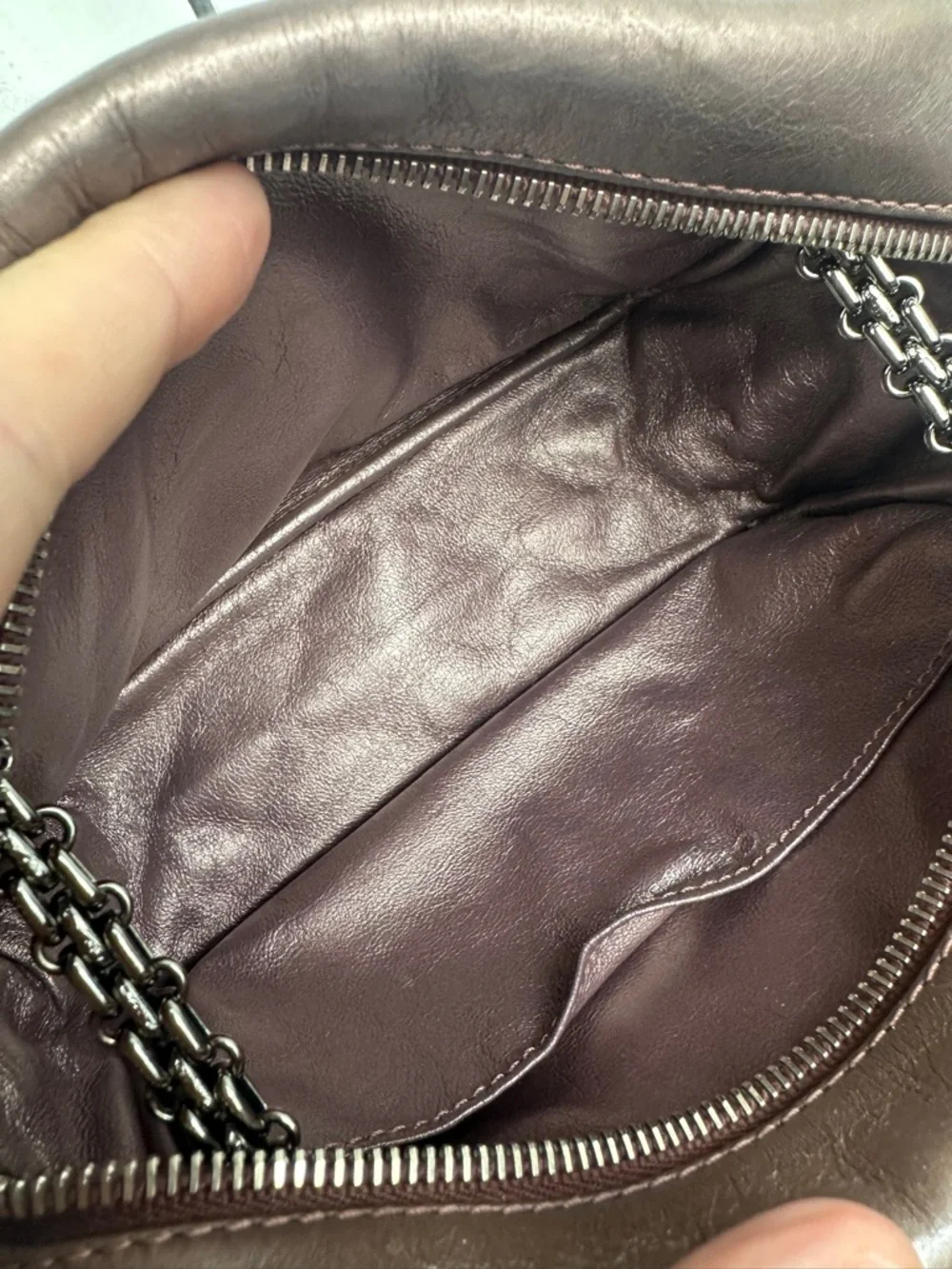 Quilted Chanel Metallic Pink Chain Mini Shoulder Bag